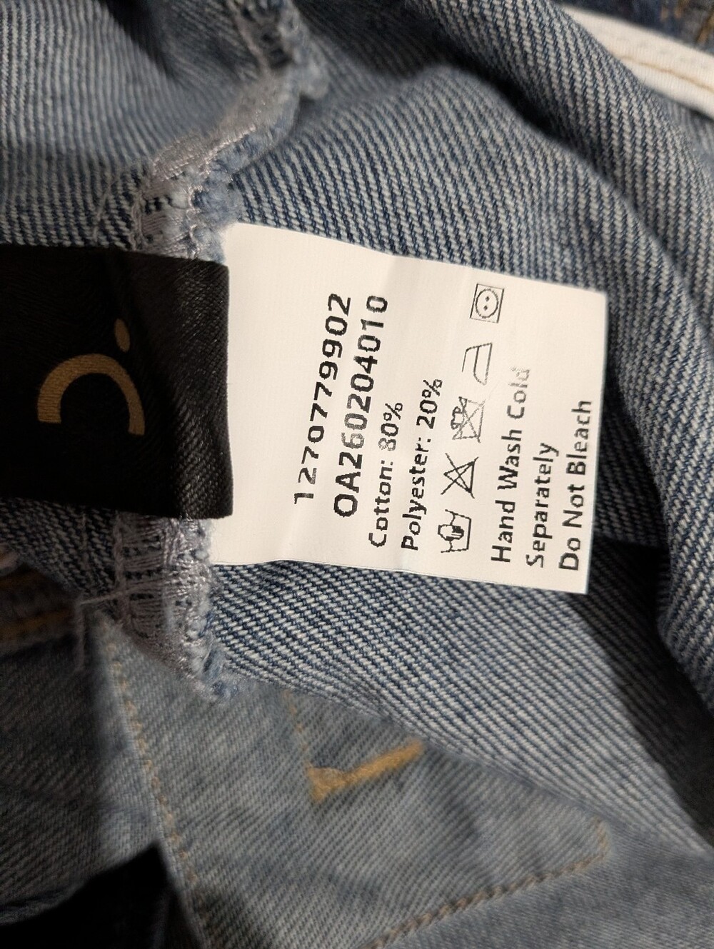 Commense One Shoulder Buttoned Denim Vest - Picture 13 of 13